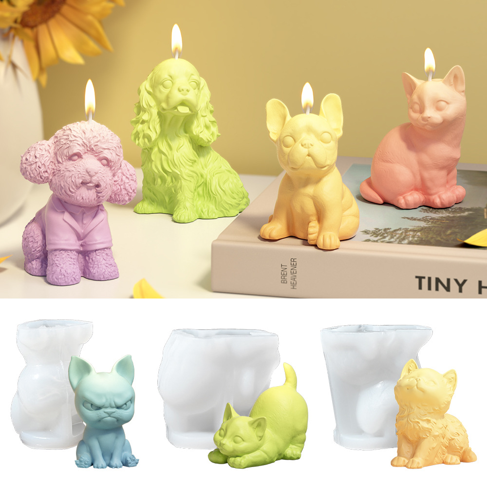 Candle Making For Beginners - Sitting Labrador Puppy Silicone Mold for