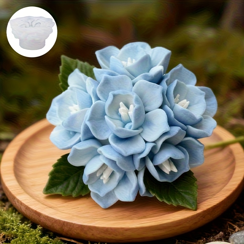 Candle Making Things - 1 Hydrangea Candle Silicone Mold，Suitable for