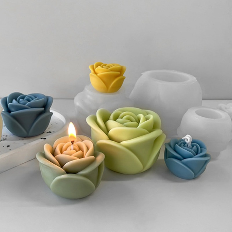 Candle Making For Beginners - Valentine's Day Rose Flower Silicone Candle
