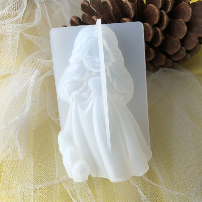 3D Cute Princess Silicone Cand - Candle Making Things 评论和价格