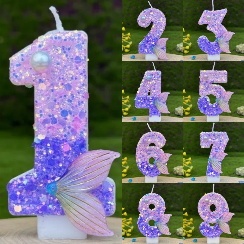 Glitter Purple Gradient Mermai - Candle Making Things 评论和价格