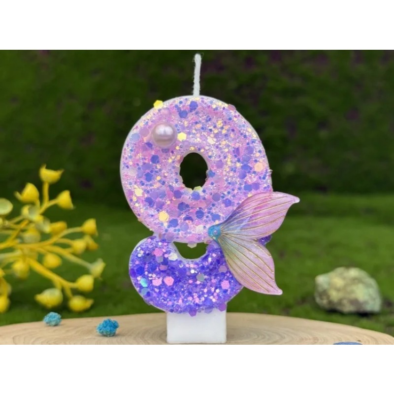 Glitter Purple Gradient Mermai - Candle Making Things 评论和价格