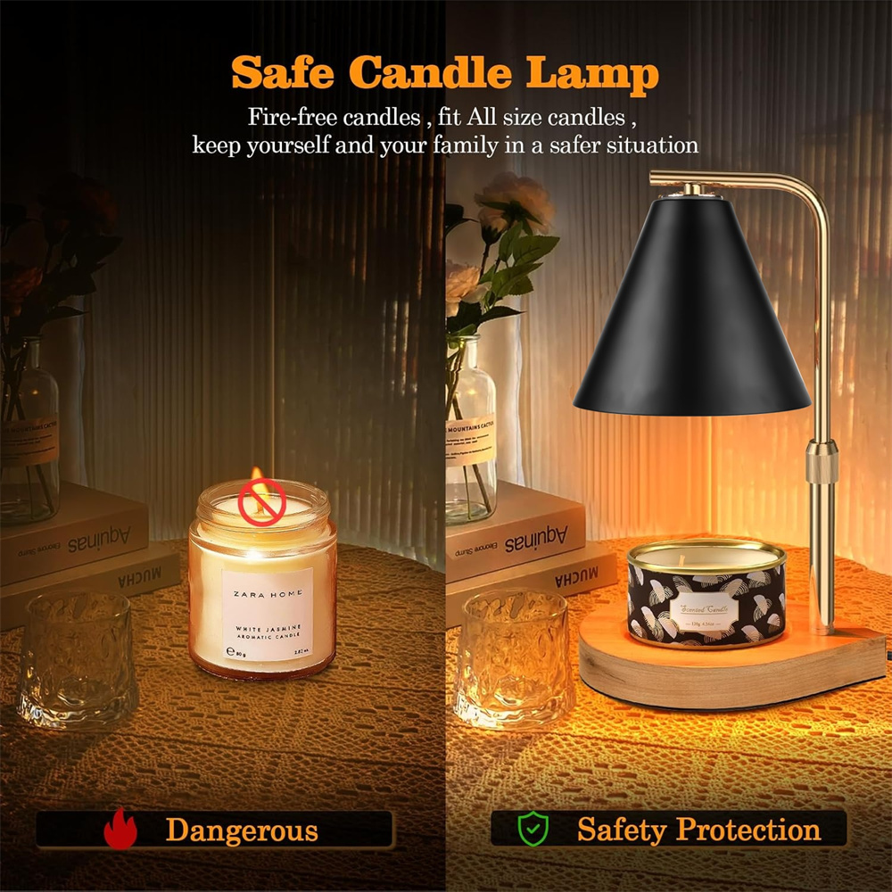 Black Candle Warmer Lamp with  - Candle Making Things 评论和价格