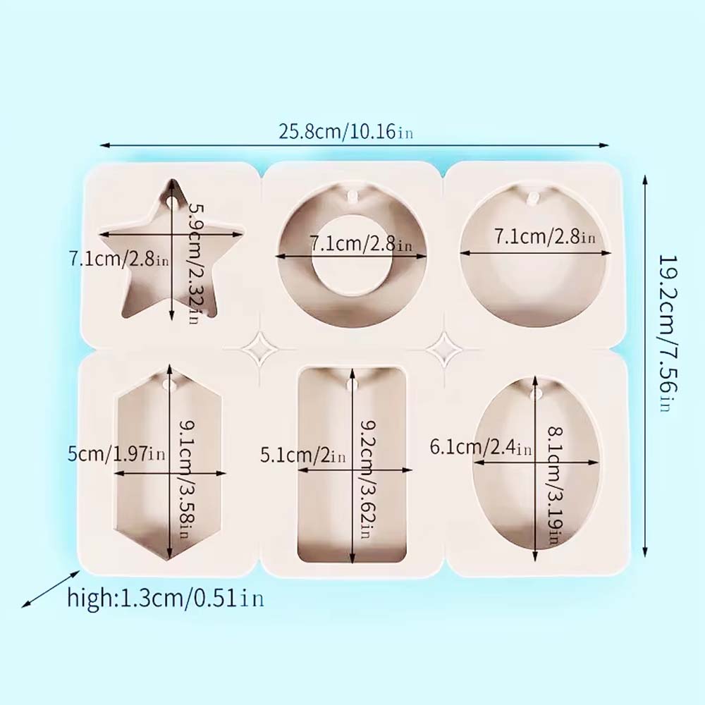 4 Style 1PC Mold Silicone Six  - Candle Making For Beginners 评论和价格