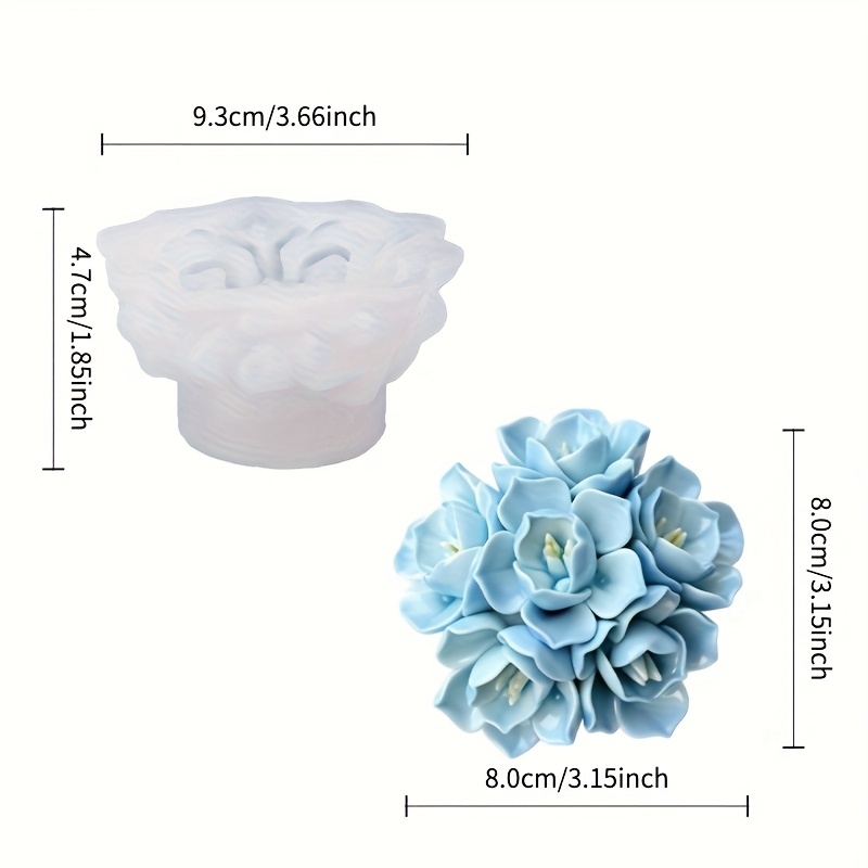 1 Hydrangea Candle Silicone Mo - Candle Making Things 评论和价格