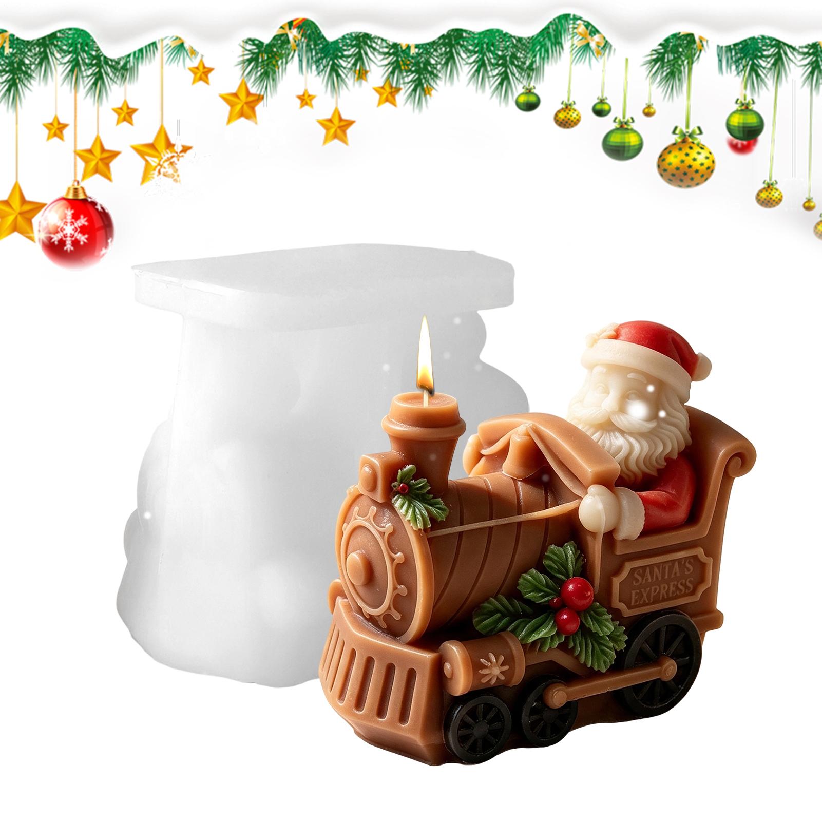 Christmas Candle Mold Train Sh - Candle Making For Beginners 评论和价格