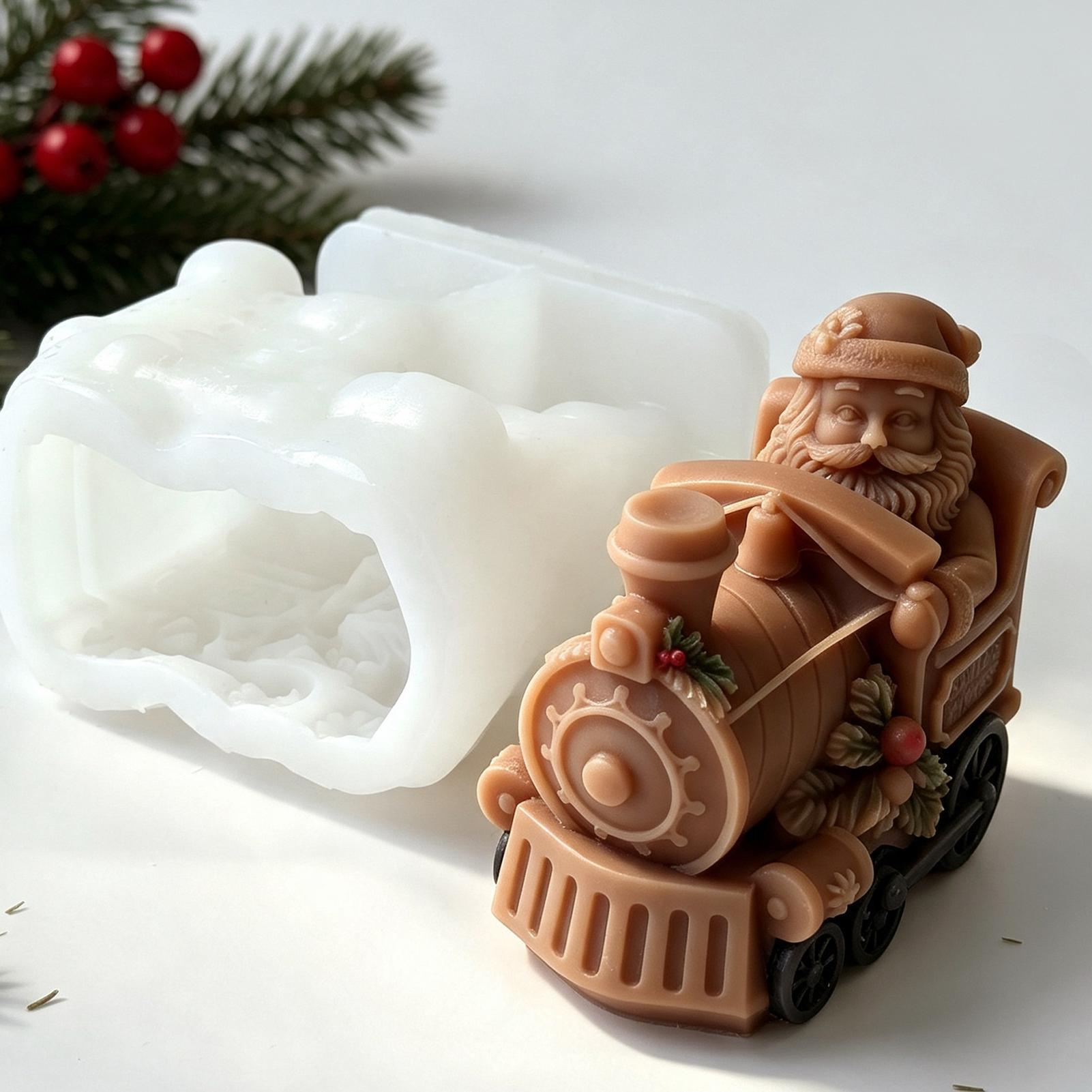 Christmas Candle Mold Train Sh - Candle Making For Beginners 评论和价格
