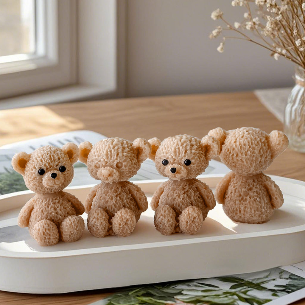 Cute Mini Bear Candle Silicone - Candle Making For Beginners 评论和价格