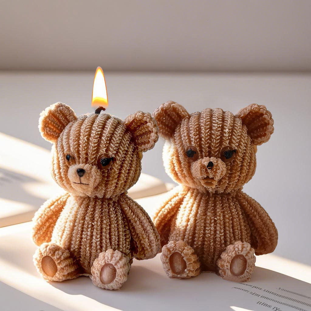 Cute Mini Bear Candle Silicone - Candle Making For Beginners 评论和价格