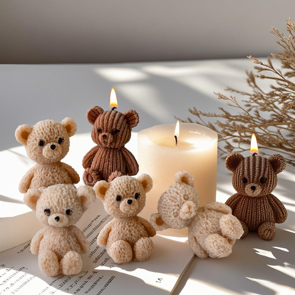Cute Mini Bear Candle Silicone - Candle Making For Beginners 评论和价格