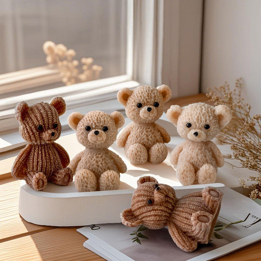 Cute Mini Bear Candle Silicone - Candle Making For Beginners 评论和价格