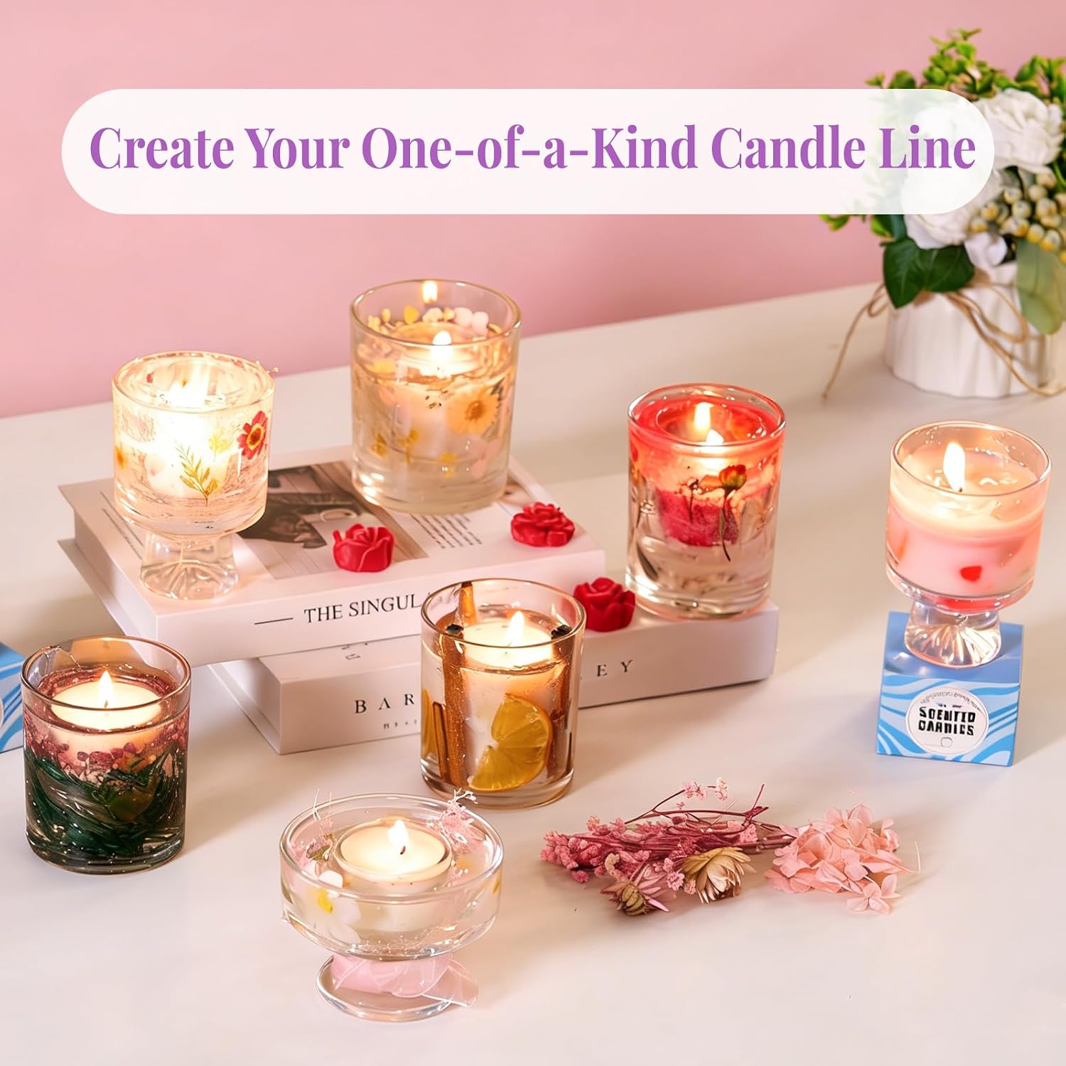 2-in-1 Soy & Jelly Wax DIY Can - Candle Making For Beginners 评论和价格