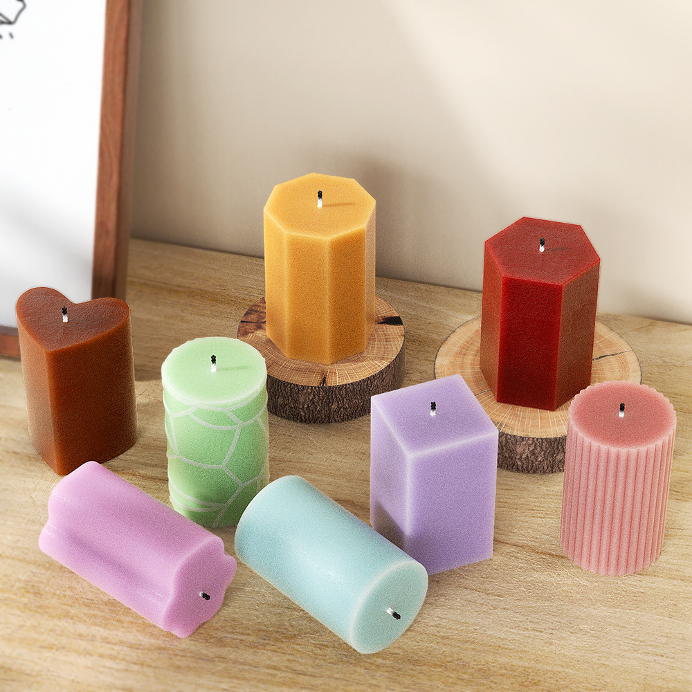 Geometry Column Silicone Mold  - Candle Making For Beginners 评论和价格