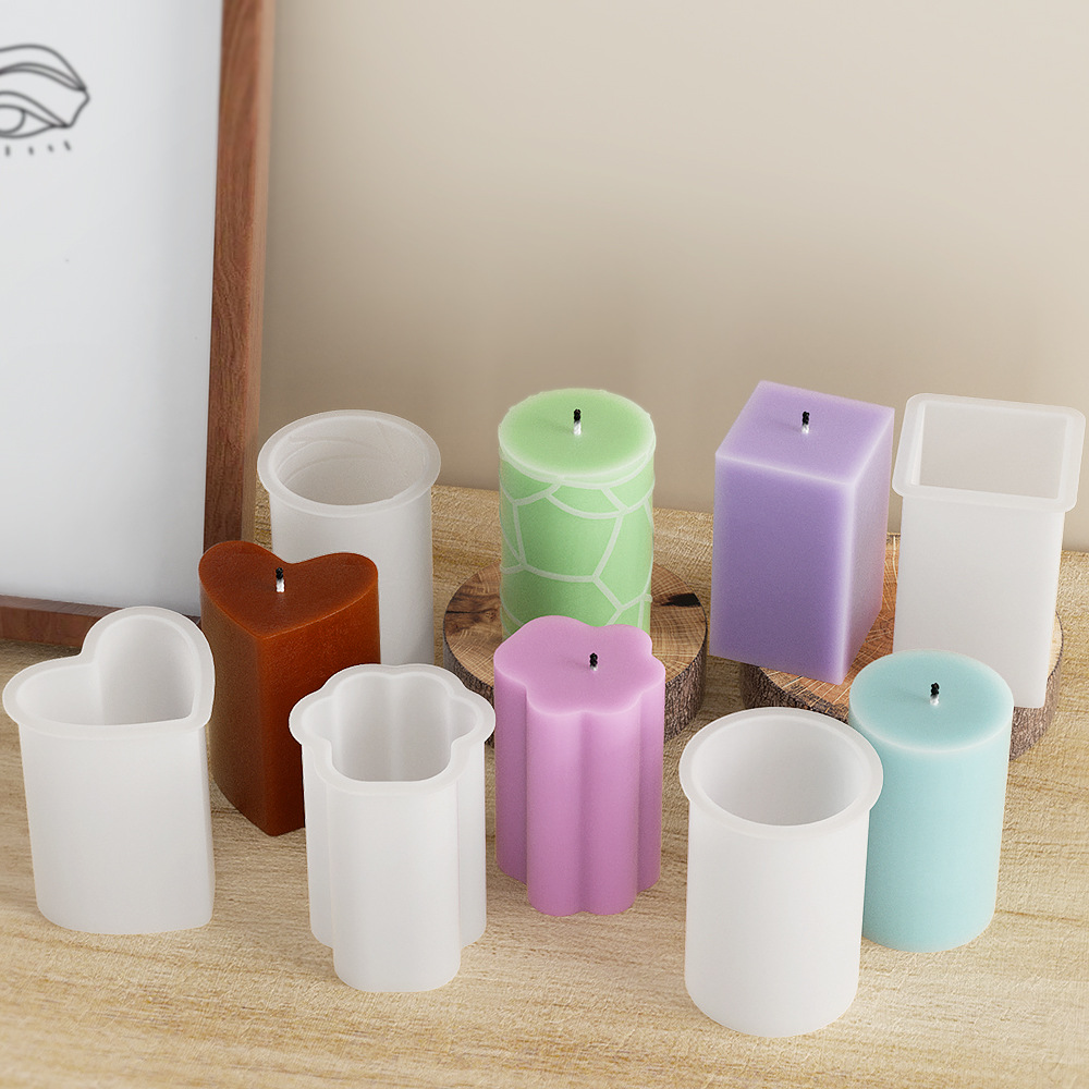 Geometry Column Silicone Mold  - Candle Making For Beginners 评论和价格