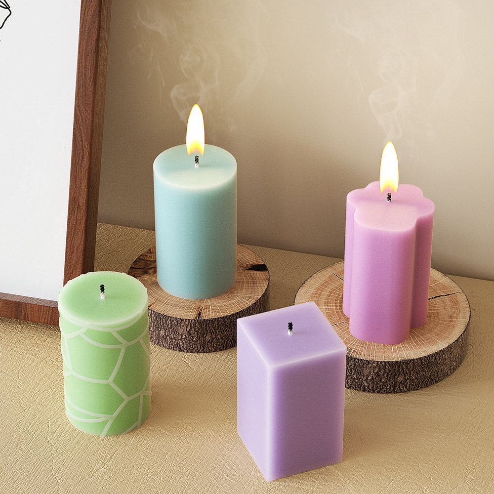Geometry Column Silicone Mold  - Candle Making For Beginners 评论和价格