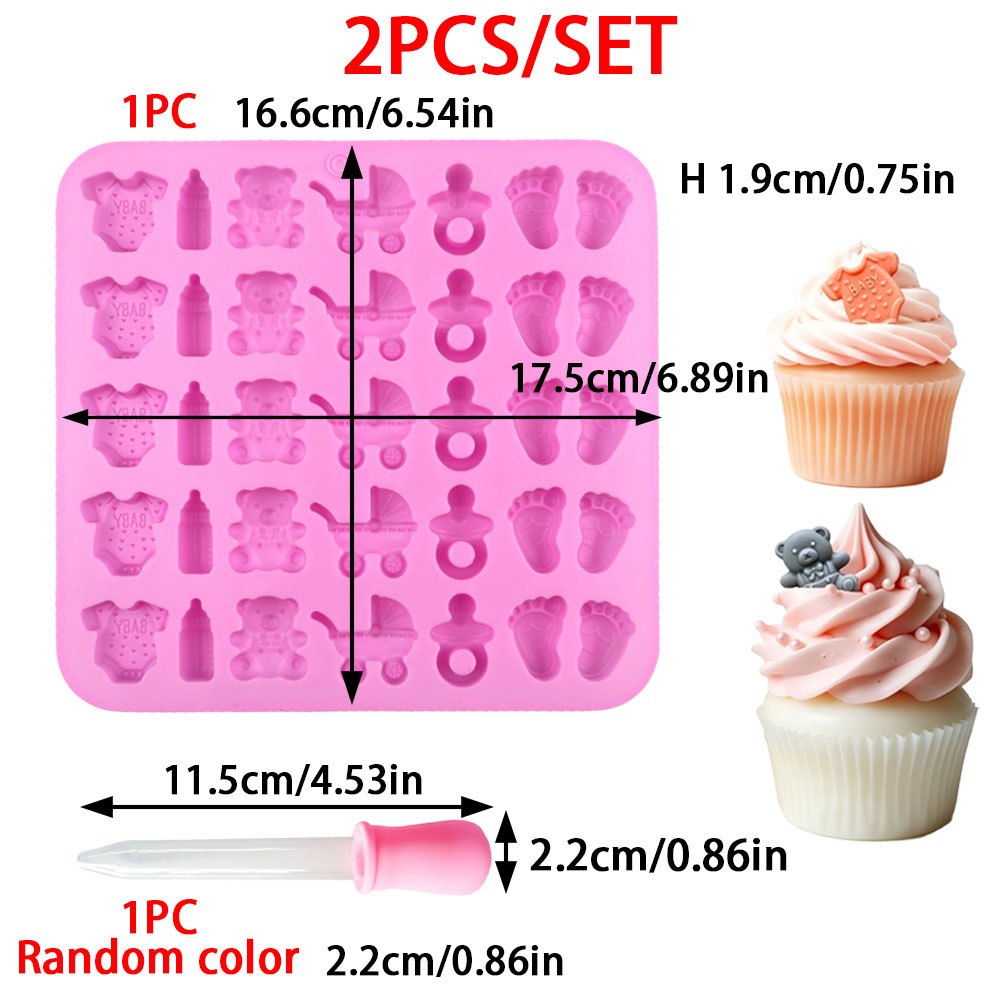 2pcs Silicone Mold Set 35-Cavi - Candle Making For Beginners 评论和价格